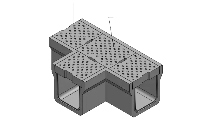 U-Drain L & T Junction Cover